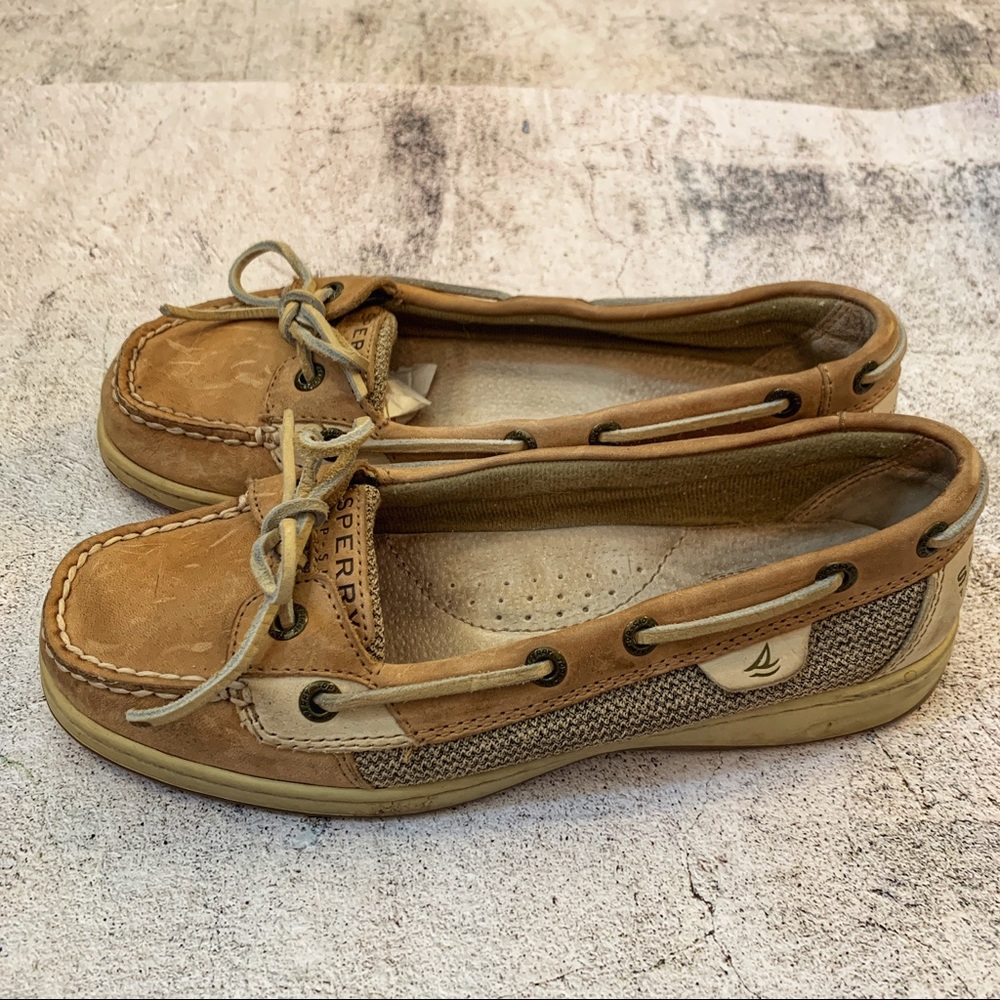 Sperry Top-Sider Boat Shoes Classic Tan Leather 7